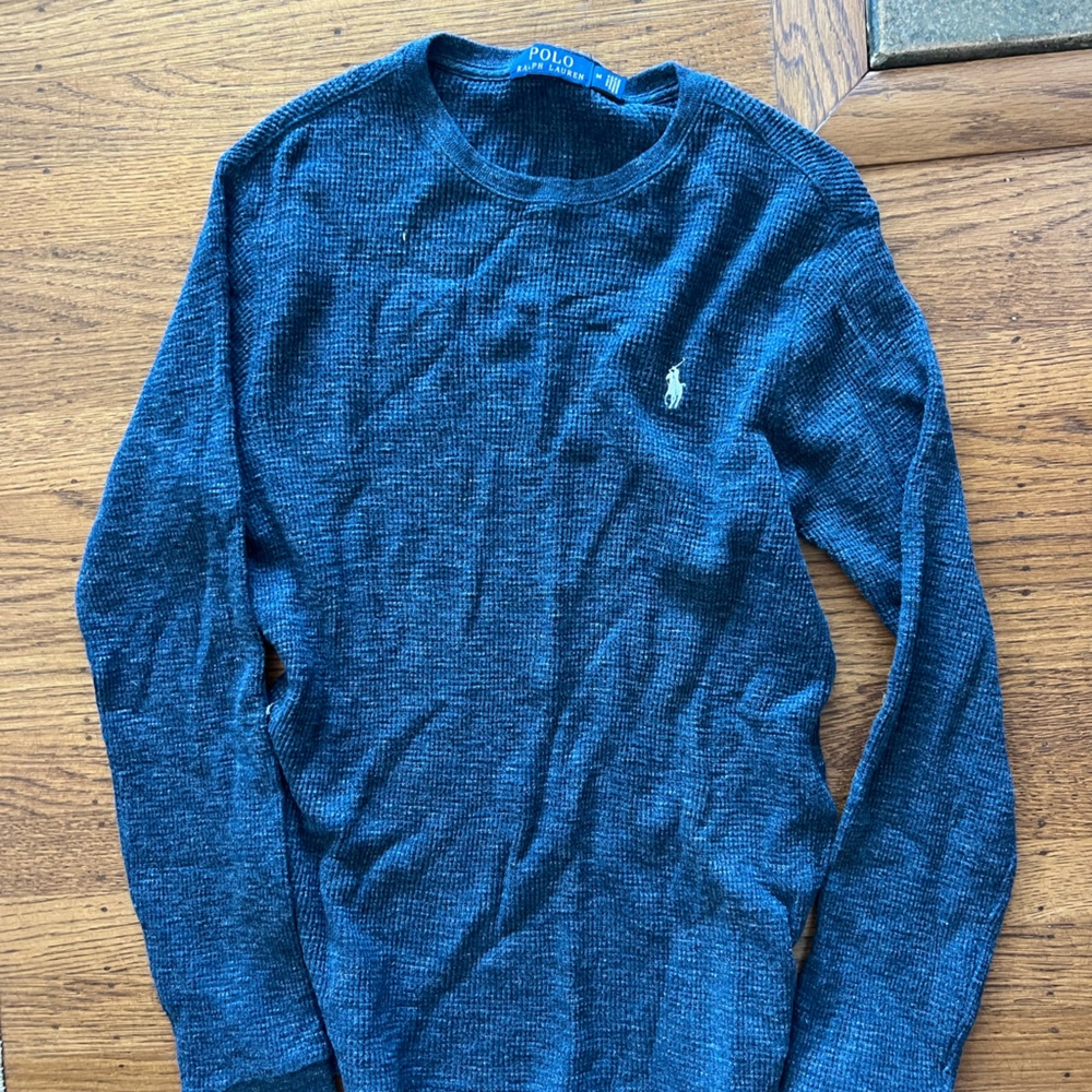 Ralph Lauren Textured Knit in Deep Blue